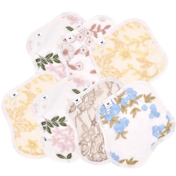 No 3 Organic Cotton Panty Liner Set of 7 v06 go Embroidery Premium Material