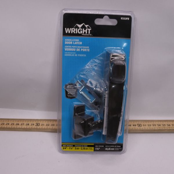 Wright Screen and Storm Door Pushbutton Latch Aluminum Florida Bronze V333FB