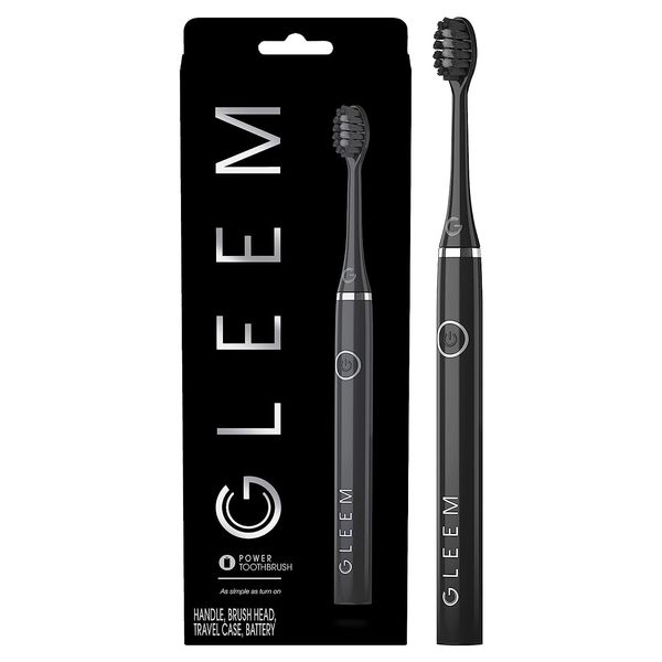 Gleem Battery Powered Electric Toothbrush, Black