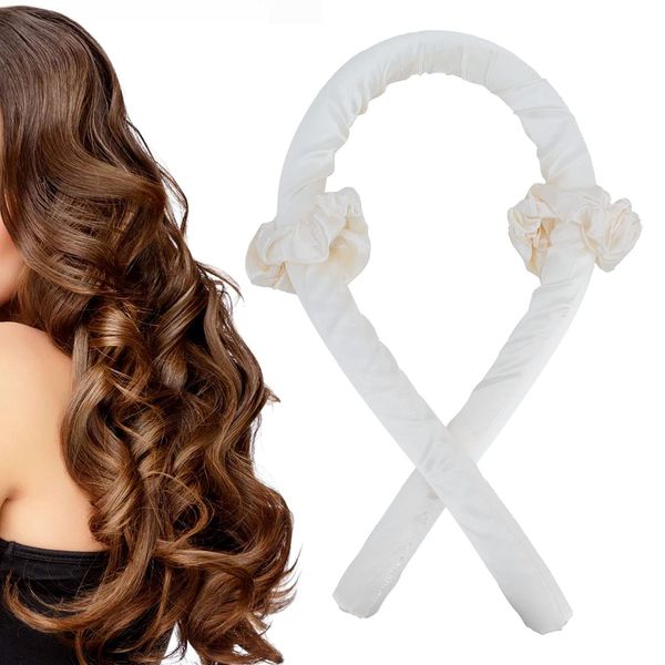 HAOX Heatless Hair Curler for Long Hair, Non-Heat Silk Curl Hair Roller, Sleeping Soft Headband, Sleep All Night, Curling Ribbon and Flexible Rod for Natural Hair(3#)