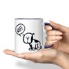 JUNIWORDS Tasse, Wuff Hund, Wähle Farbe, Lila