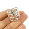 The Mexican Collection Wide Split Shank Solid 925 Sterling Silver Handmade Cocktail Ring