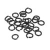 sourcing map Split Lock Washer, M3 304 Stainless Steel Spring Lock Washer 25pcs, Black