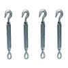 1/4" x 4" Turnbuckle HOOK EYE Pulley Galvanized Drop Forge Turnbuckle 4 PC