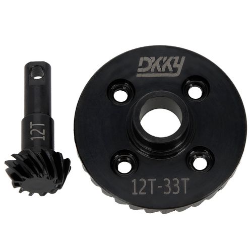 DKKY Steel Diff Gear Metal Helical Diff Ring/Pinion Gears Overdrive 12T 33T for TRX4 Replace #8287