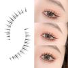 Lashidol False Eyelashes, Natural, Transparent Base, Handmade, DIY at Home, For Daily Makeup, 5 Pairs (Sweet Idol)