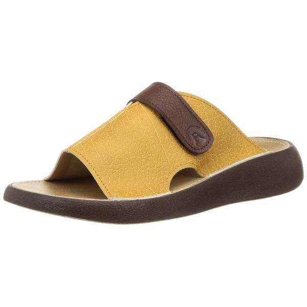 Regetta R-500 GUMIFUMU Women's Room Sandals, Slide, Cover Type, Face Tape, Adjustable ROOM, yellow (mustard)