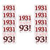 1931 93rd Birthday Sticker Seal (24 Pieces)