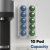Nespresso Vertuo Pod Holder Wall Mount, 10 Pod Capacity Storage Organizer