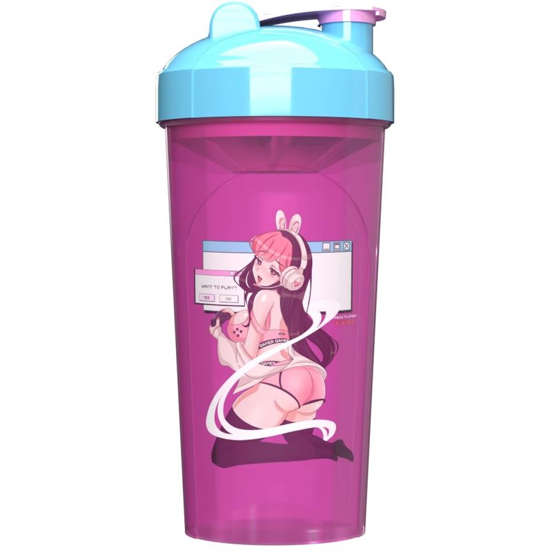 Sexy Gamer Gear Shaker Bottle, Anime Cup, Drink Mixer for Gaming Drinks ...