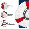 (4Pack) SUPERFA Mop Heads Compatible with Vileda 2-in-1 Turbo Mop Replacement Head, Microfibre, Red, White