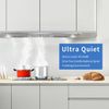36" Built-In/Insert Range Hood 800CFM Powerful Exhaust Fan Kitchen Stove Silver