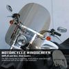 For Harley Davidson Dyna Wide Glide Smoke Motorcycle Windshield 7/8'' 1'' Bars