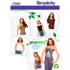 Simplicity 2966 Go Green Recyclable Women's Corset Sewing Patterns, Sizes 6-12