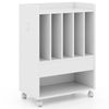 Turntable Stand Storage Cabinet Table, Record Player Stand w/4 Record Dividers