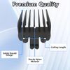 WELURE Coded Replacement Clipper Guards Compatible for Wa-hl ColorPro ColorProPlus MC2 Pilot 1/16" to 1/2" - Black