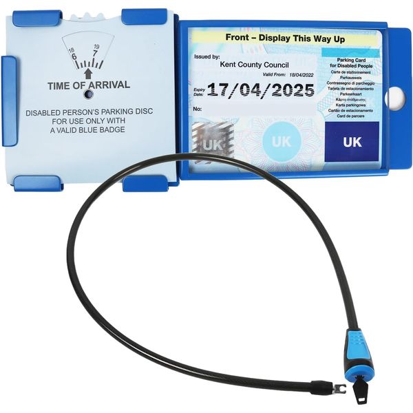 Blue Badge Disabled Holder Guard Parking Time Clock Security Anti Theft Lock Wallet