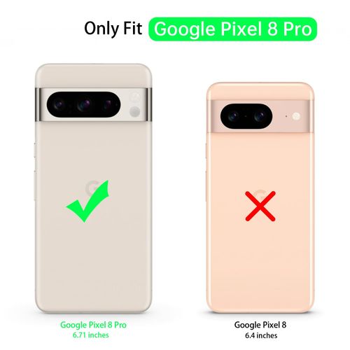 SALAWAT for Google Pixel 8 Pro Case, Clear Cute Gradient Slim Phone Case Cover Reinforced TPU Bumper Hard PC Back Shockproof Protective Case for Google Pixel 8 Pro 6.7 Inch 2023 (Blue Pink)