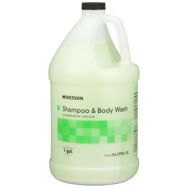 4 Jugs McKesson Shampoo & Body Wash 2-in-1 Gel Cucumber Melon - 1 Gallon Each