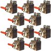 APUK 10x Red Hazard Warning Light Switch Toggle Replacement for Case IH Ford John Deere Tractor