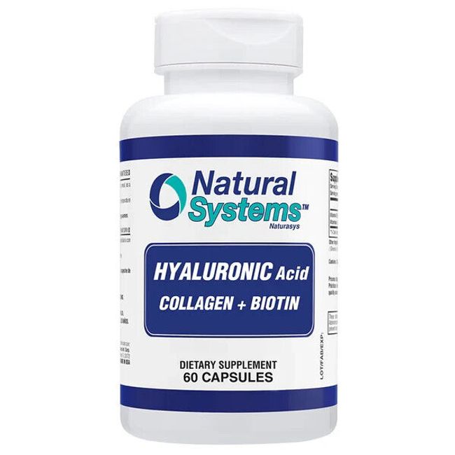 NATURAL SYSTEMS HYALURONIC ACID PLUS COLLAGEN & BIOTIN 60 CAPSULES