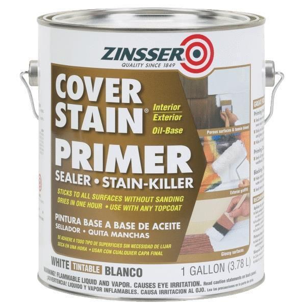 4 Gal Zinsser Cover Stain Interior/Exterior Stain Blocking Primer/Sealer 3501