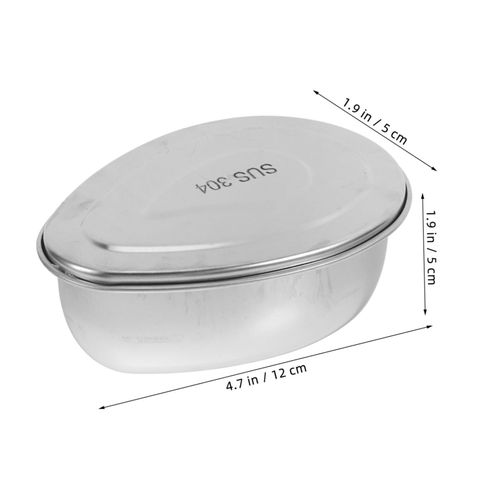 Gatuida 4pcs Mini Steaming Tray for Cooking Stainless Steel Vegetable Plate Insert for Pot Food Box Small Tray for Cooking Cookware