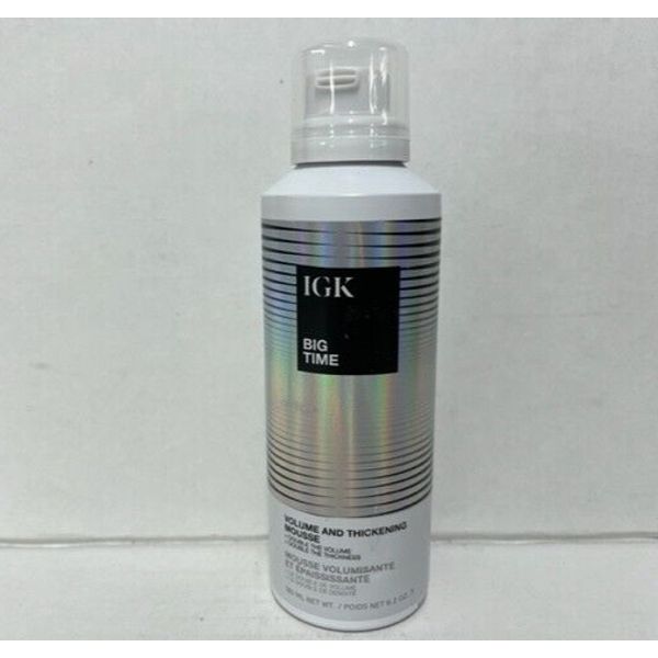 IGK Big Time Volume and Thickening Mousse, 6.2 oz- NEW