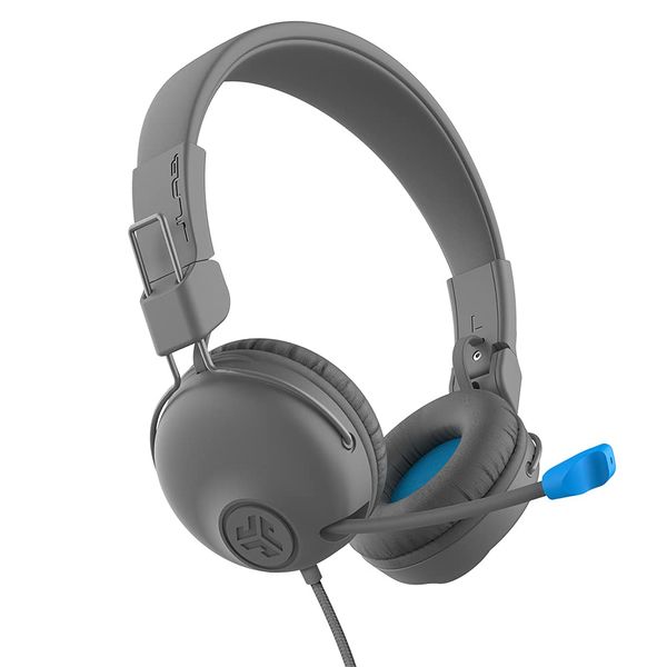 JLab JLab Learn Headphones, For Children, 6 Years Old, Wired, Volume Limiting Function, Auto-Cuts Sounds, Over 85 dB. Children's Day, Present, Kids, Includes Microphone, Online, Learning Class,