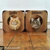 Cat FurNature - Cardboard Cat Cube - Wood Effect