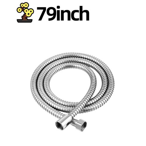 uvbws79 inch shower hose replacement, stainless steel, built-in waterproof washer, with brass insert and nut, corrosion resistant, durable, suitable for shower nozzle