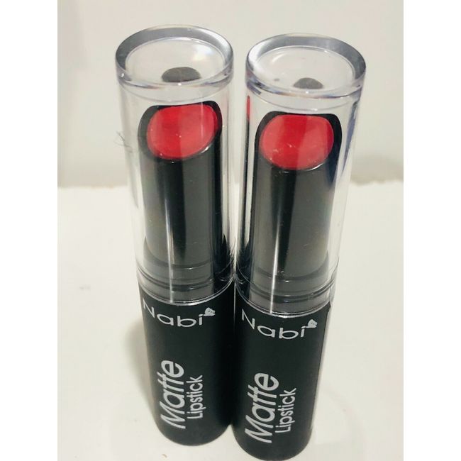 NABI Matte Lipstick MLS36 SPARKLING RED 2 PACK