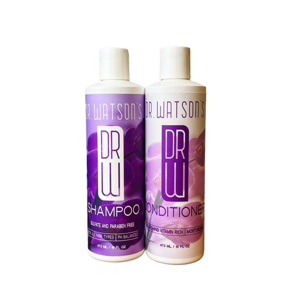 Dr. Watson's Hair Care | Shampoo & Conditioner Bundle | Sweet Pea