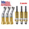 3 Set NSK Style Low Speed Contra angle Air motor E-type 4Hole connect Handpiece