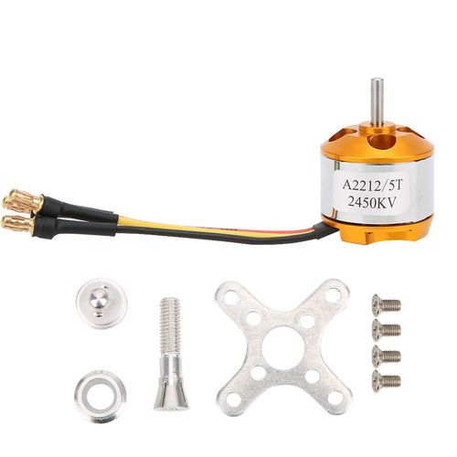 Drfeify RC Motor, Professional Outrunner RC Brushless Motor High Power Motor Upgrade Parts Compatible with RC Quadcopter(2450KV)