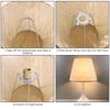 10 PCS E27 to E14 Lamp Shade Conversion Ring, 42mm to 29mm Adapter Ring, Plastic Lamp Holder Converter Reducer Replacement (White)