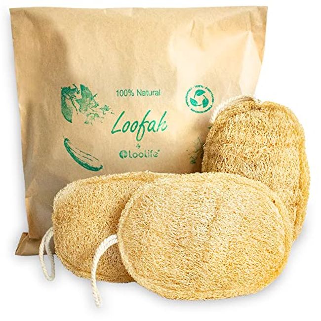 10 Pack Natural Loofah Sponges Organic Luffa Bath Shower Sponge