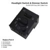 Headlamp Dimmer Switch Headlight Control for 2003-07 GMC Chevy Cadillac Blue LED