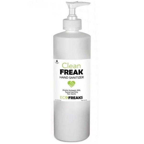 Clean Freak Gel Hand Sanitizer, Pump Bottle, 16 oz, Citrus Scent, Clear