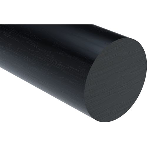 Acetal Rod (Copolymer), Black, 12MM (1/2") Diameter x 12" L (Pack of 2)