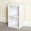 Hartleys 2 Tier White Cube Unit - Red Storage Boxes