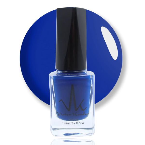 Cobalt Blue Classic Nail Polish Quick Drying Nail Varnish Long lasting No UV Need Vegan Nail Polish