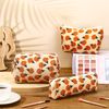 Photect 3 Pcs Floral Makeup Bag Corduroy Small Makeup Pouch Canvas Cosmetic Bag Mini Toiletry Zipper Travel Bags for Women Girls Makeup Organizer Storage Accessories(Assorted)