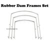 18 Pcs Rubber Dam Starter Set Kit with Frame Punch Clamps Dental Instruments