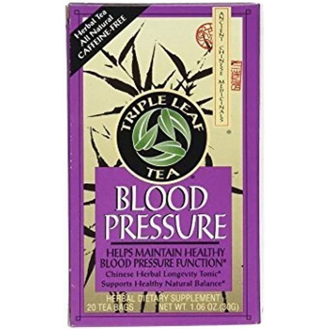 Triple Leaf Tea, Blood Pressure Tea, 20 teabag, Pack of 3