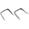 2Pc Metallic Silver Light Switch Surrounding Decorative Trims Compatible with BM