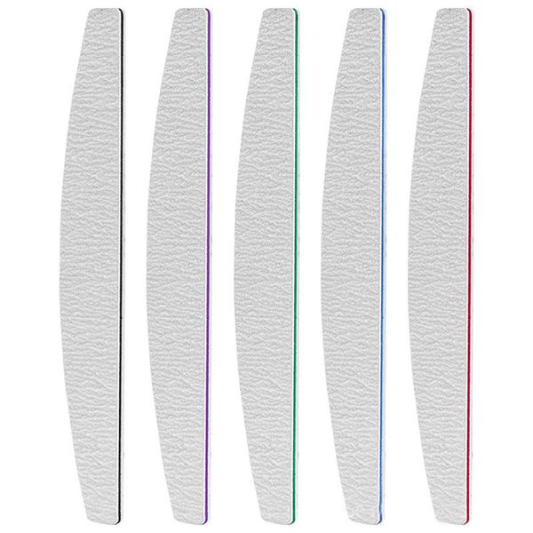 5 PCS Professional Nail Files Double Sided Emery Board 5 Thicknesses Fingernail Buffering Files Manicure Tools Nail Styling Tools Pet Grooming Tools