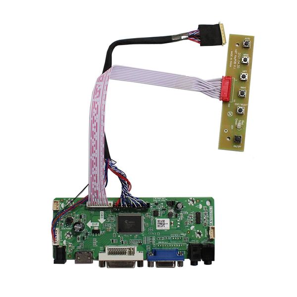 HD-MI DVI VGA LCD Controller Board für B156HW01 LP156WF1 N156HGE-L11 17,3" LP173WF1-TL N173HGE-L11 B173HW01 1920x1080 LED 40Pin LVDS LCD Bildschirm