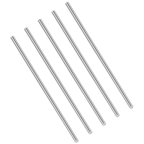 Etauwe 1/4" Diameter 12" Length 304 Stainless Steel Solid Round Rod for, Metal Solid Shaft Rods, for DIY Craft and Metal Working, 5 PCS