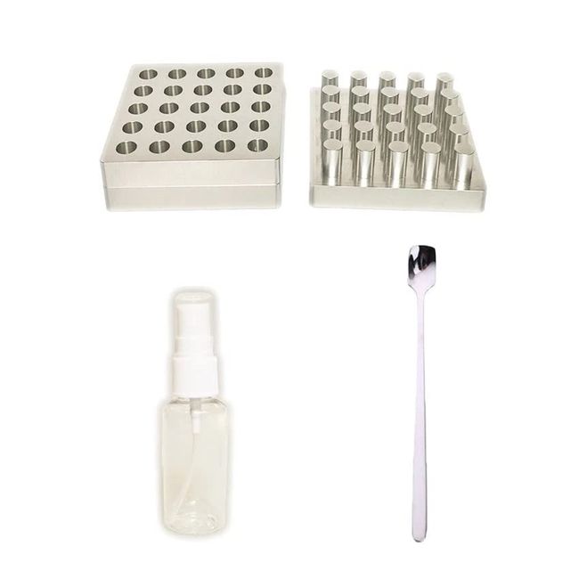 Pill Maker, Tablet Making Machine, Pill Press Mold, Aluminum Hand Tool, Tablet Mould Tool, Domestic Home Use 9/25 Holes (25 Holes (6mm))